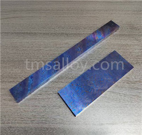 Multi-layer color Titanium Damascus Plate Hand Forge for Crafting Multi-layer color Titanium Damascus Plate Hand Forge for Crafting